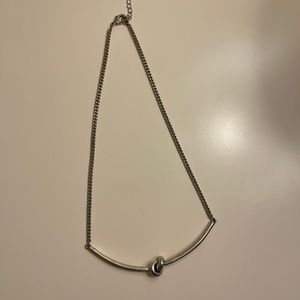 Loft silver knot necklace
